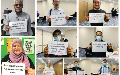 Pekerja Malaysia menuntut perubahan Paket UU Perburuhan dengan standar baru upah minimum dan perumahan