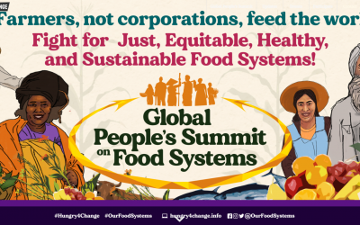 People’s movements to counter UN summit; call to reclaim food systems from corporate control