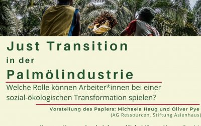 Just Transition in der Palmölindustrie: Welche Rolle können Arbeiter*innen bei einer sozial-ökologischen Transformation spielen?