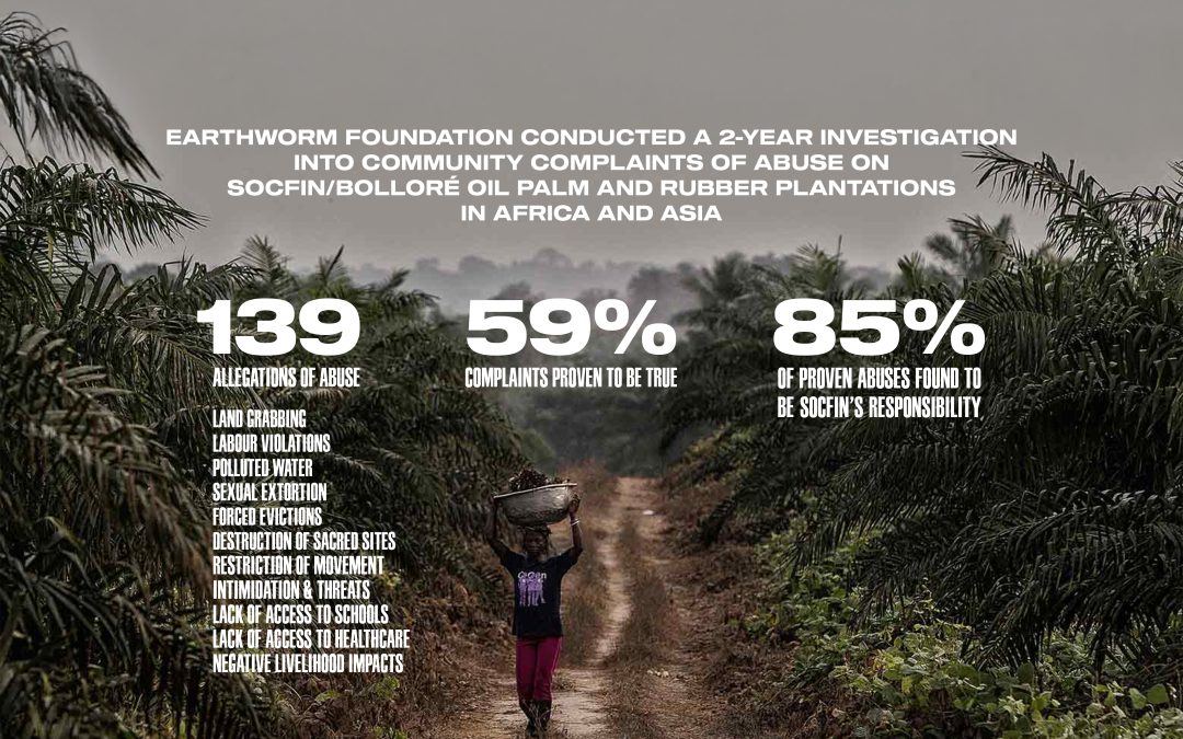 Investigation shows Socfin/Bolloré plantations harm communities in Africa and Asia