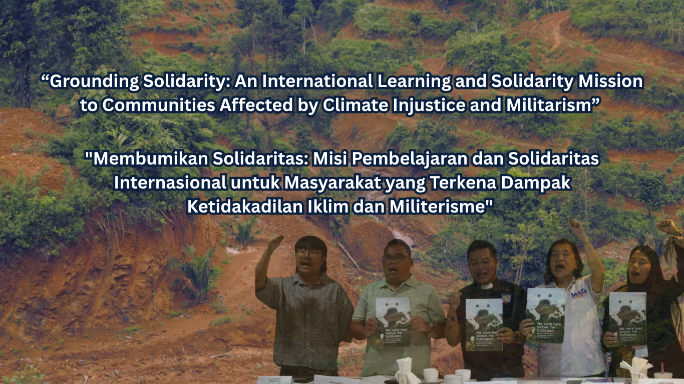 “Grounding Solidarity An International Learning and Solidarity Mission to Communities Affected by Climate Injustice and Militarism,”